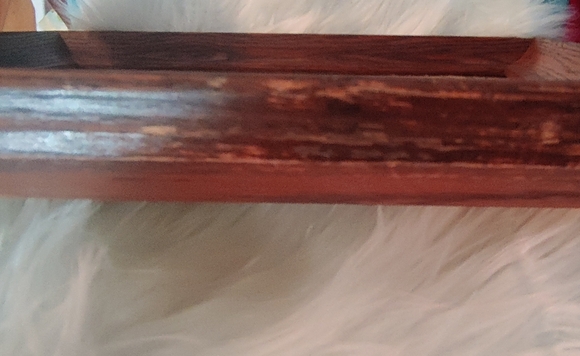 VTG KAYDEE Pure Linen Hand Painted Framed Signed Warren Boucher Bridge Picture - Picture 6 of 6